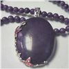 Image 1 : SILVER GENUINE GEMSTONE 17"  NECKLACE