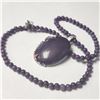 Image 2 : SILVER GENUINE GEMSTONE 17"  NECKLACE