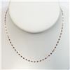 Image 1 : 14K ROSE GOLD  CHAIN (LENGTH 16INCHES) (WEIGHT 0.78G)