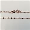 Image 3 : 14K ROSE GOLD  CHAIN (LENGTH 16INCHES) (WEIGHT 0.78G)