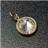 Image 2 : 10K YELLOW GOLD WHITE MOISSANITE (2.4CT)  PENDANT