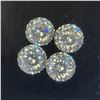 Image 1 : 4 LASER CUT WHITE MOISSANITE 6.5MM  LOOKS BETTER (4CT)