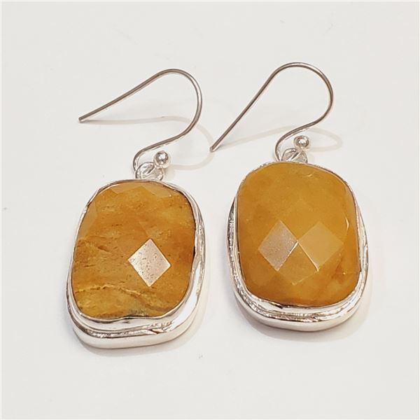 SILVER GEMSTONE  EARRINGS (~WEIGHT 12.84G)