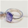 Image 2 : SILVER TANZANITE  RING (~SIZE 7)