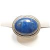 Image 1 : SILVER LAPIS LAZULI  RING (~SIZE 7.5) (~WEIGHT 9.27G)