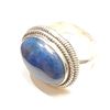 Image 2 : SILVER LAPIS LAZULI  RING (~SIZE 7.5) (~WEIGHT 9.27G)