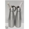 Image 1 : 2 MOSA ALUMINUM WHIP CREAM DISPENSERS - 1L