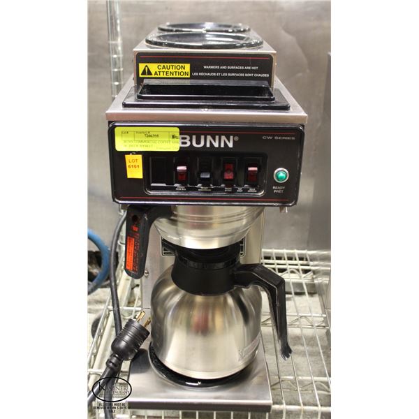 BUNN CW SERIES COFFEE MAKER W/ BREW BASKET &