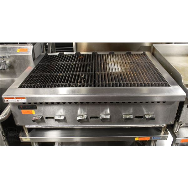 3' VULCAN NATURAL GAS COUNTERTOP CHARBROILER