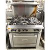 Image 1 : US RANGE 6 BURNER NATURAL GAS COMBINATION OVEN