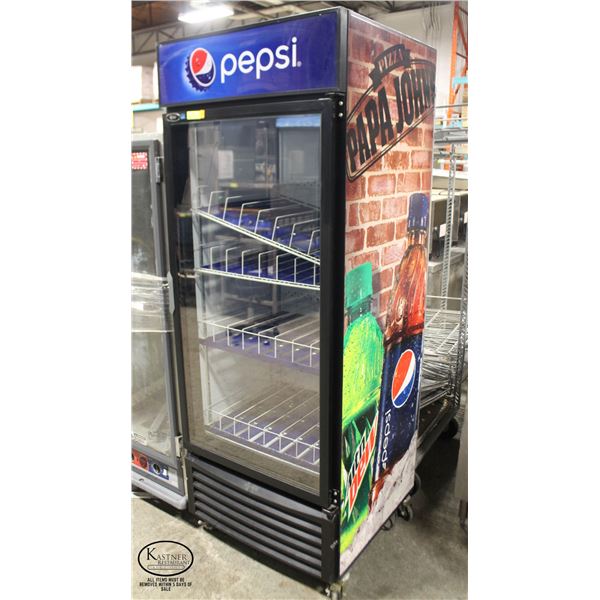 QBD SINGLE GLASS DOOR DISPLAY COOLER W/