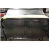 4' BEVERAGE AIR COMMERCIAL PREP COOLER - 2 DOOR