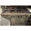 QUEST 8 BURNER RANGE NATURAL GAS * AS IS