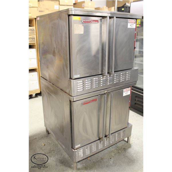 BLODGETT DOUBLE STACKED ELECTRIC CONVECTION OVENS