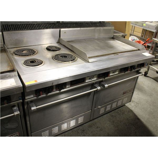 5' GARLAND COMBINATION ELECTRIC RANGE W/ DUAL OVEN