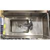 Image 1 : STAINLESS STEEL SINK W/ HIGH SPLASH WALLS & FAUCET