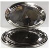 Image 1 : LOT OF 3 NEW 26" STAINLESS STEEL OVAL PLATTERS