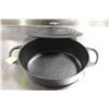 Image 2 : NEW 3.6L CAST IRON ROASTER / DUTCH OVEN W/ LID