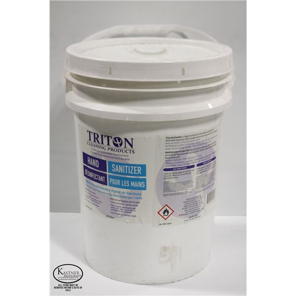 20L PAIL OF SEALED TRITON HAND SANITIZER