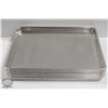 Image 1 : SIX 1/2 SIZE COMMERCIAL ALUMINUM BUN PANS