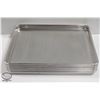 Image 1 : SIX 1/2 SIZE COMMERCIAL ALUMINUM BUN PANS