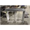 Image 1 : COMMERCIAL FOOD SERVICE CART W/ SHELF EXTENSIONS