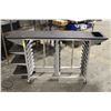 Image 1 : COMMERCIAL FOOD SERVICE CART W/ SHELF EXTENSIONS