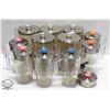 Image 1 : LARGE LOT OF POLY TEA JUGS W/ S/S LIDS