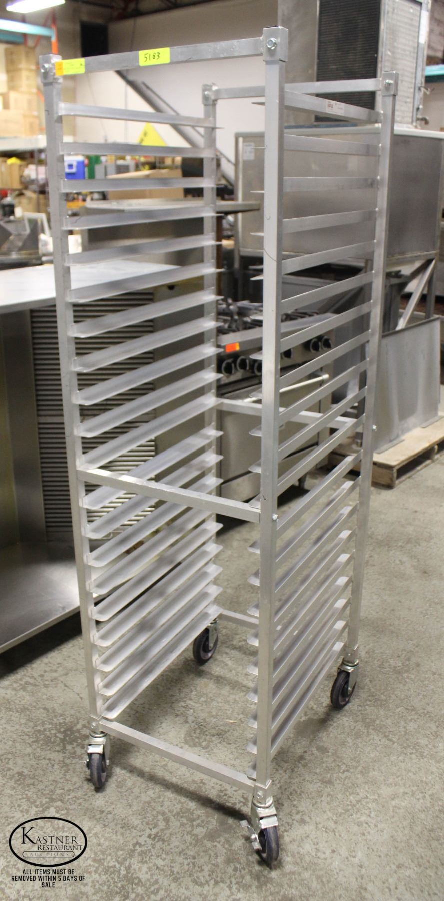 Kelmax Rack KELMAX SPG 20-SLOT BAKERS RACK ON CASTERS