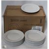 36 NEW ARCOROC 7" BRIGHT WHITE PORCELAIN SIDE