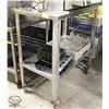 Image 1 : METAL FOOD PREP / SERVICE CART ON CASTERS W/