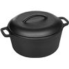 Image 1 : NEW AMAZON BASICS PRE-SEASONED CAST IRON DUTCH