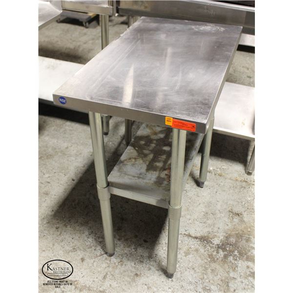 STAINLESS STEEL WORKTABLE W/ UNDERSHELF