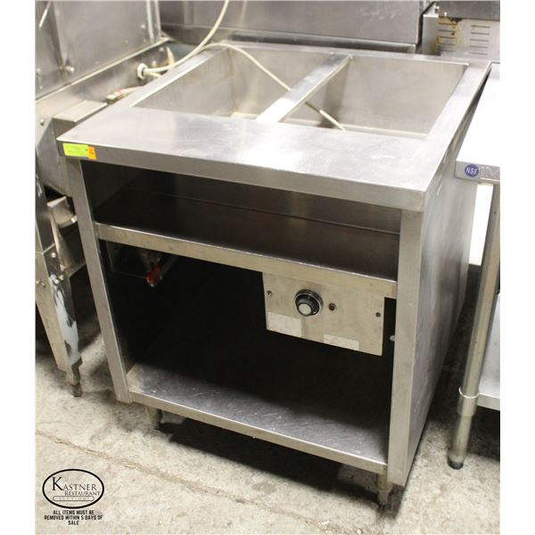 2000W HALBAR ELECTRIC STAINLESS STEEL WELL WARMER