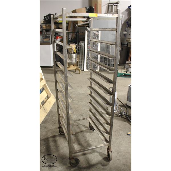 11 SLOT STAINLESS STEEL BAKERS RACK