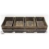 Image 1 : LOT OF 2 COMMERCIAL 4-LOAF BAKE PANS