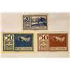 Image 2 : 3-1920 AUSTRIA HELLER NOTES: 1-20, & 2-50'S