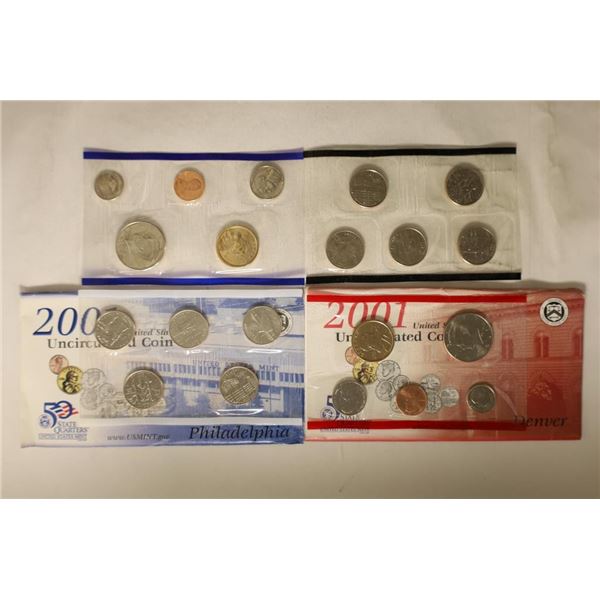 2001 US MINT SET (UNC) P/D (WITH ENVELOPE)