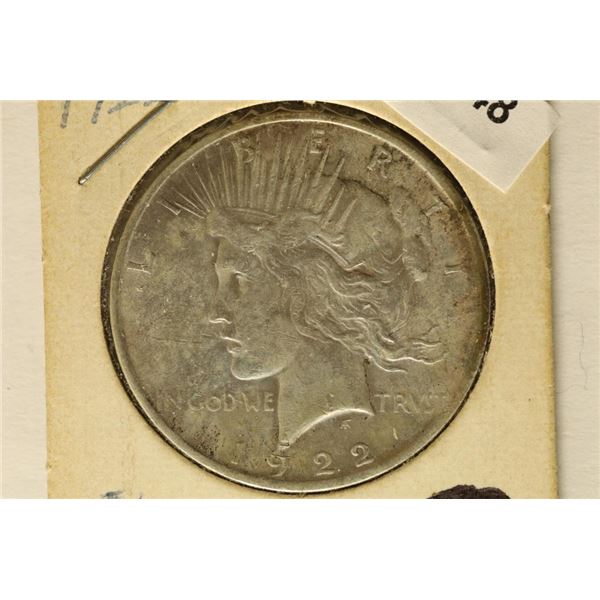 1922 PEACE SILVER DOLLAR