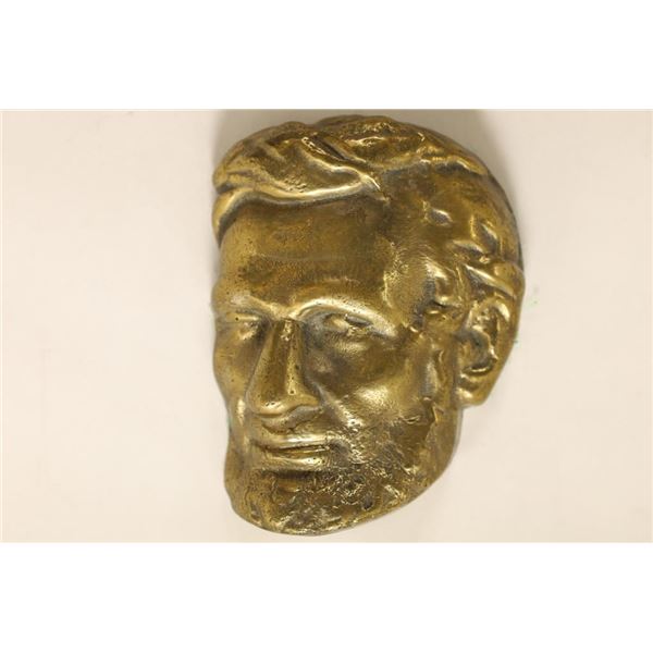 4'' X 3'' METAL ABRAHAM LINCOLN PAPER WEIGHT