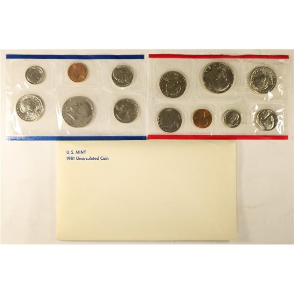 1981 US MINT SET (UNC) P/D/S (WITH ENVELOPE)