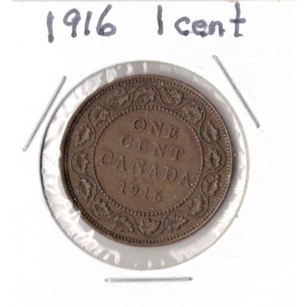 1916 Canadian Large Cent
