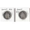 Image 1 : 2004 and 2005 50 cent coins