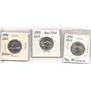 Image 1 : THREE 1992 Provinces Quarters
