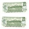 Image 2 : 1973 Crisp Sequential Serial Number  One Dollar Bank Note / Bill