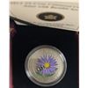 Image 1 : 2012 25 Cent Coloured Coin , Aster and Bumble Bee