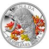 Image 2 : 2014 TWENTY DOLLAR Fine silver coin, Cougar perched on maple tree