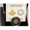 2014 50 Cent PURE GOLD COIN, Canada's Classic Beaver