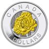 2014 FIVE DOLLAR Fine silver coin, Flowers in Canada Rose