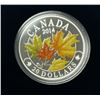 2014 TWENTY DOLLAR SILVER COIN ,  Majestic Maple Leaves